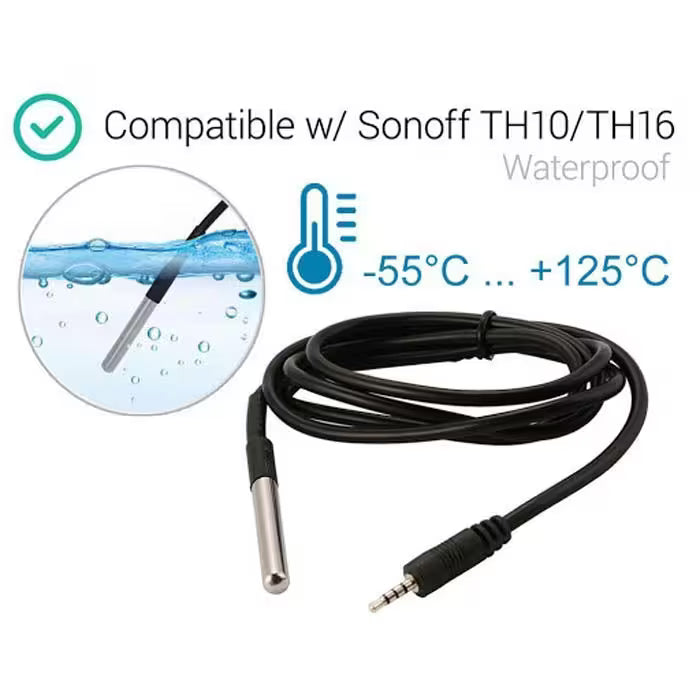 Sensor Temperatura DS18B20 con Jack / SONOFF