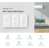 Interruptor de pared Wifi T2US1C / SONOFF