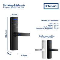 Medidas Cerradura BSmart CP13